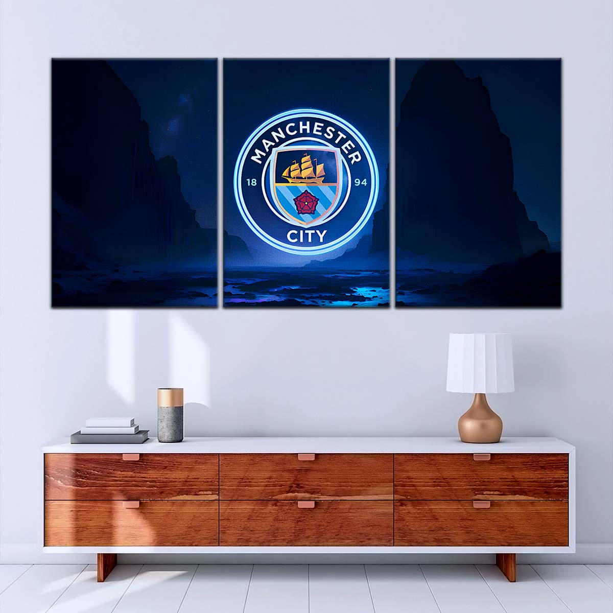 Soccer Wall Art - FB5047 - Manchester City - Soccer Poster - Soccer Canvas