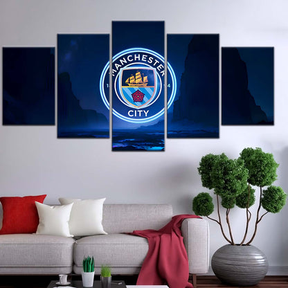 Soccer Wall Art - FB5047 - Manchester City - Soccer Poster - Soccer Canvas