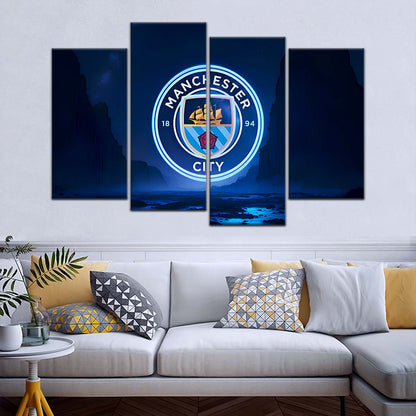 Soccer Wall Art - FB5047 - Manchester City - Soccer Poster - Soccer Canvas