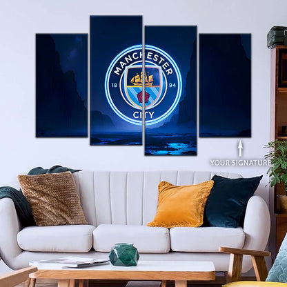 Soccer Wall Art - FB5047 - Manchester City - Soccer Poster - Soccer Canvas