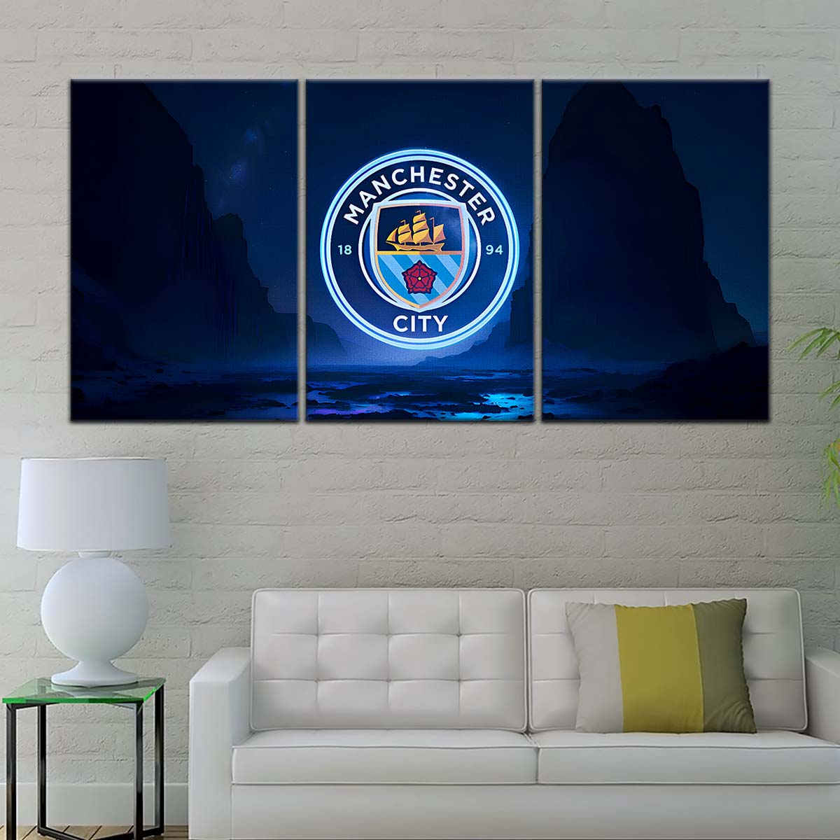 Soccer Wall Art - FB5047 - Manchester City - Soccer Poster - Soccer Canvas