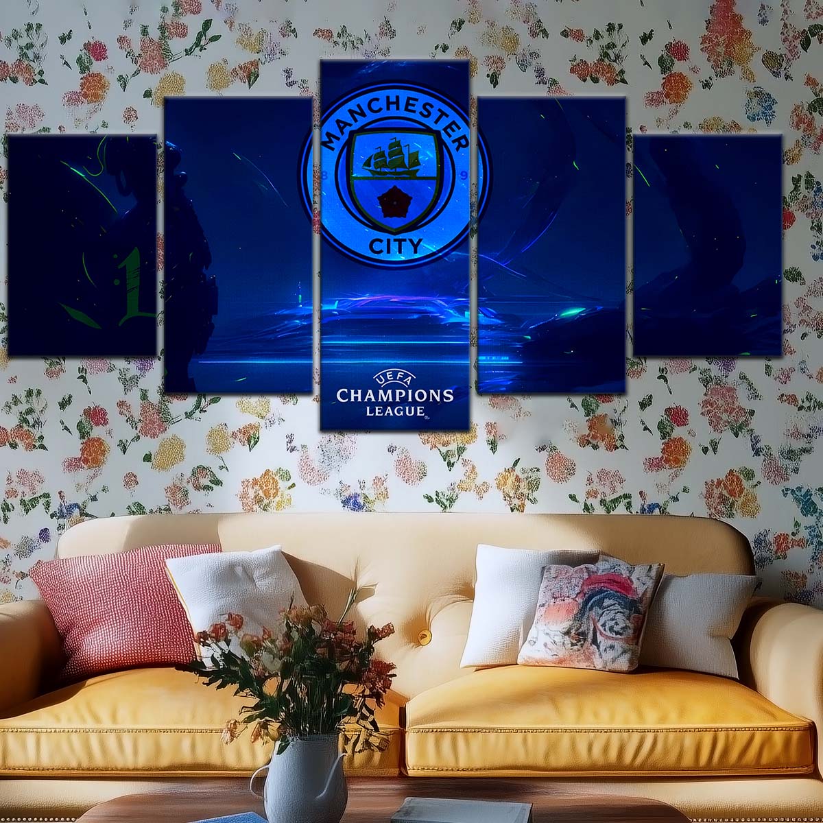 Soccer Wall Art - FB5048 - Manchester City FC - Soccer Poster - Soccer Canvas