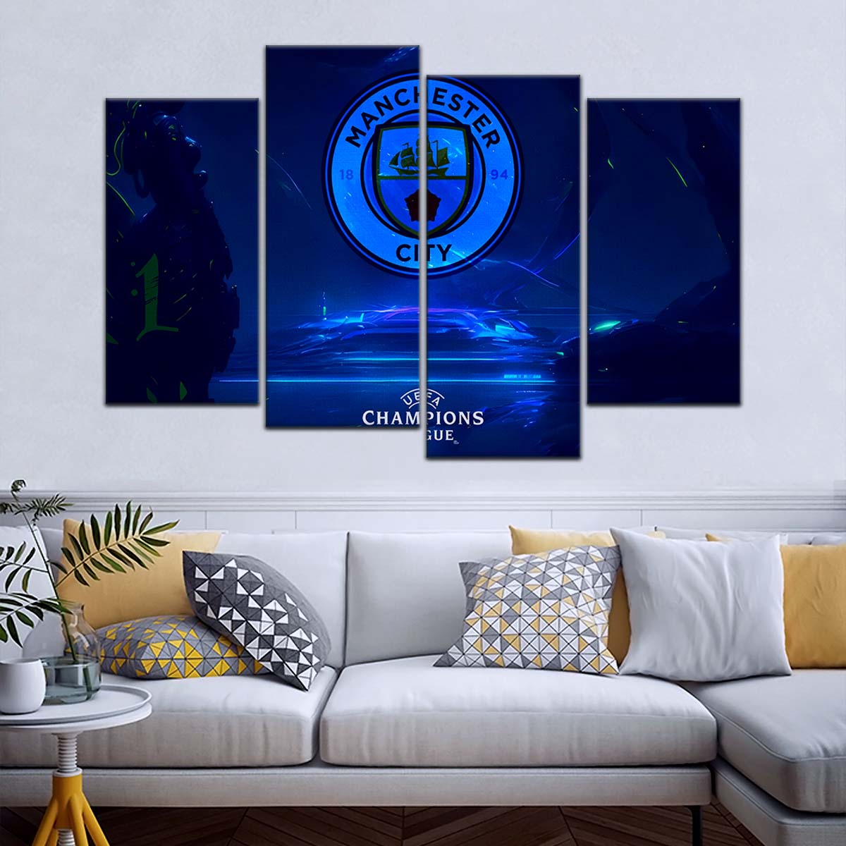 Soccer Wall Art - FB5048 - Manchester City FC - Soccer Poster - Soccer Canvas