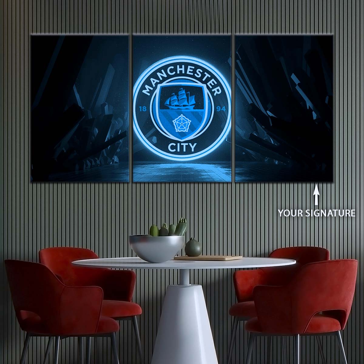 Soccer Canvas Wall Art - FB5049 - Manchester City FC