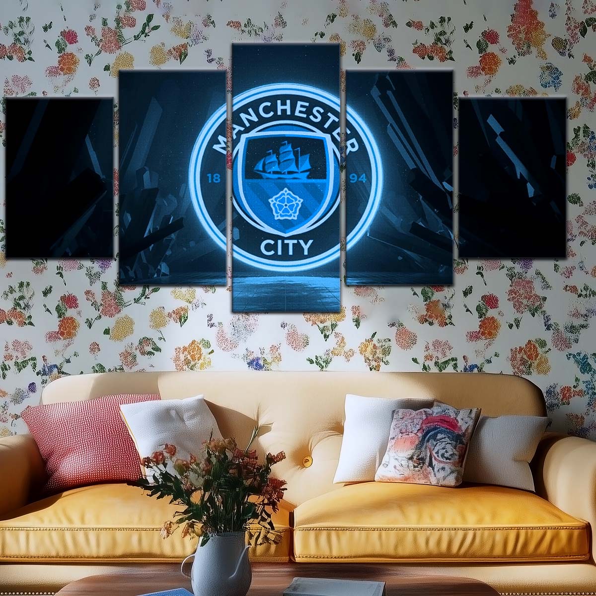 Soccer Wall Art - FB5049 - Manchester City FC - Soccer Poster - Soccer Canvas