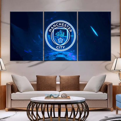 Soccer Wall Art - FB5050 - Ocean Manchester City FC - Soccer Poster - Soccer Canvas