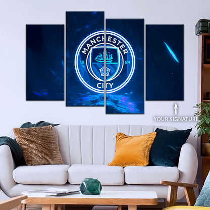 Soccer Wall Art - FB5050 - Ocean Manchester City FC - Soccer Poster - Soccer Canvas