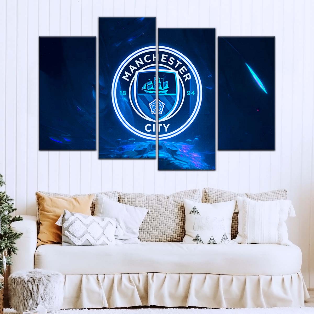 Soccer Wall Art - FB5050 - Ocean Manchester City FC - Soccer Poster - Soccer Canvas