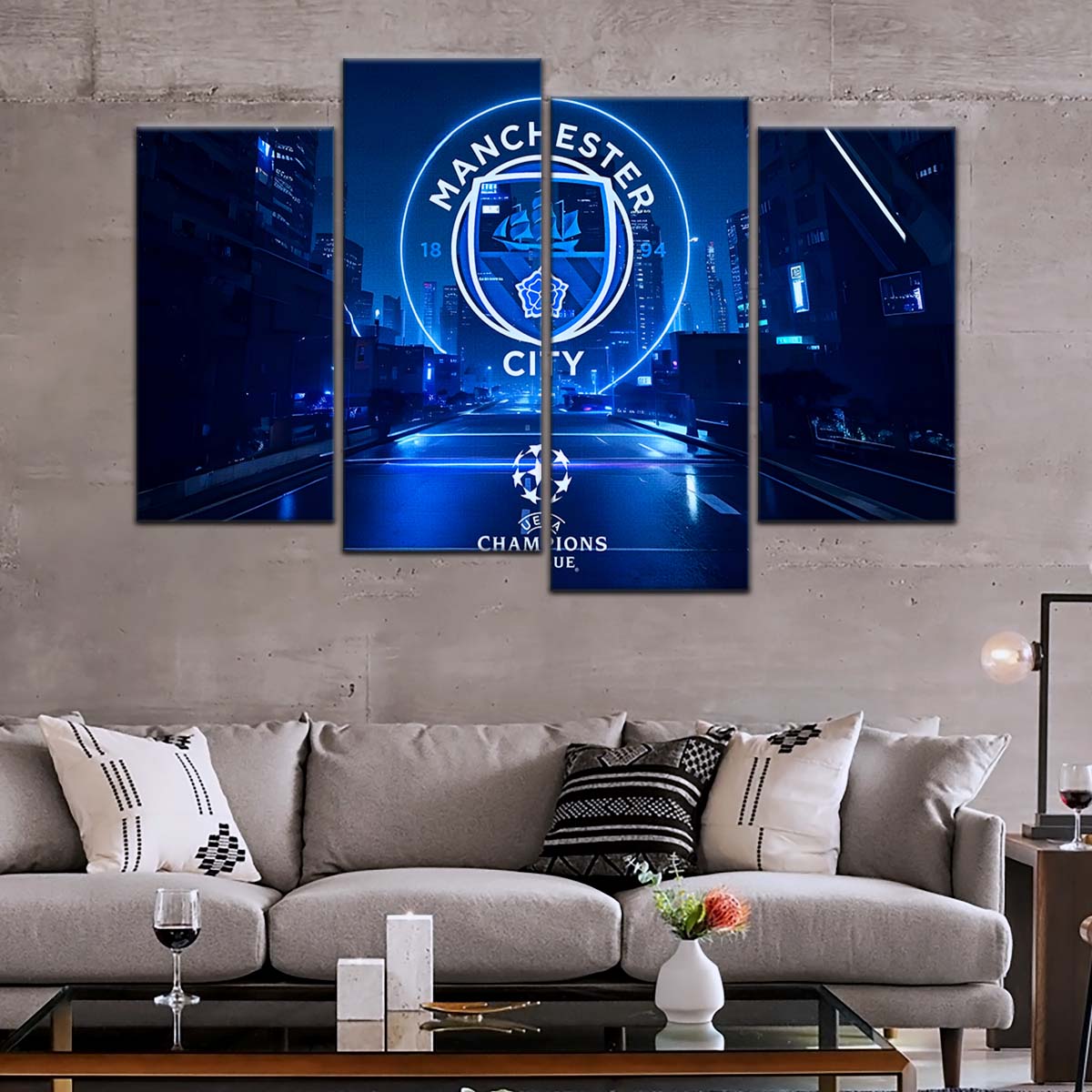 Soccer Wall Art - FB5051 - Winner Manchester City (2023) - Soccer Poster - Soccer Canvas