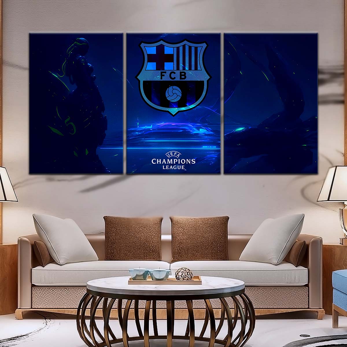 Soccer Wall Art - FB5057 - Champions League FC Barcelona - Soccer Poster - Soccer Canvas