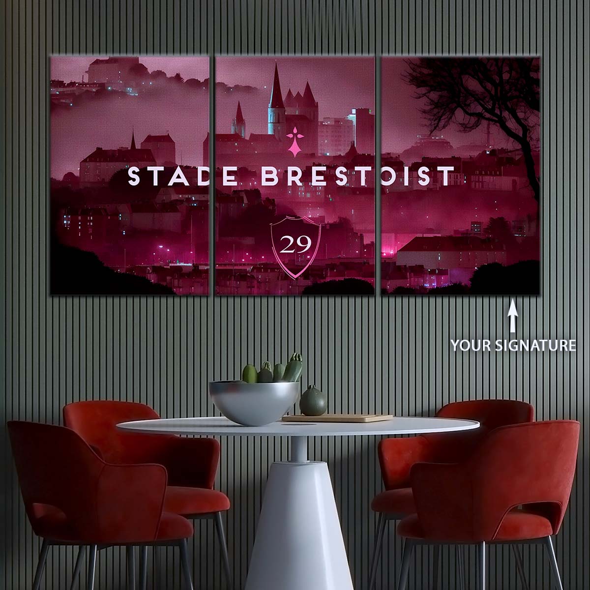 Soccer Wall Art - FB5064 - Stade Brestoist 29 - Soccer Poster - Soccer Canvas