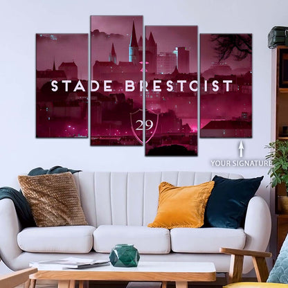 Soccer Wall Art - FB5064 - Stade Brestoist 29 - Soccer Poster - Soccer Canvas