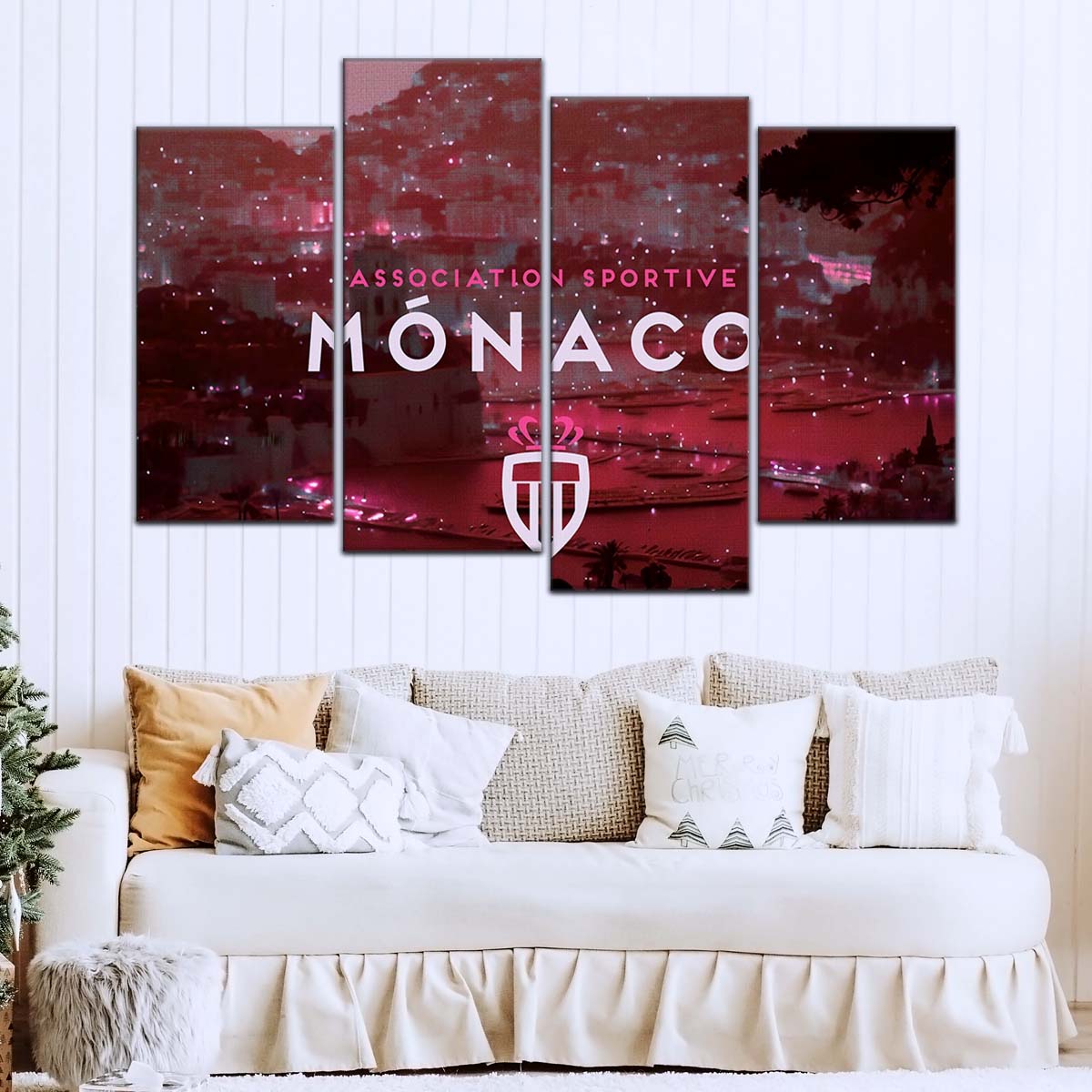 Soccer Wall Art - FB5065 - AS Monaco FC - Soccer Poster - Soccer Canvas