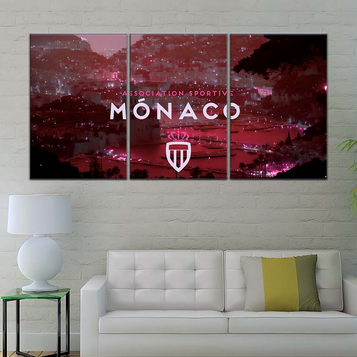 Soccer Wall Art - FB5065 - AS Monaco FC - Soccer Poster - Soccer Canvas