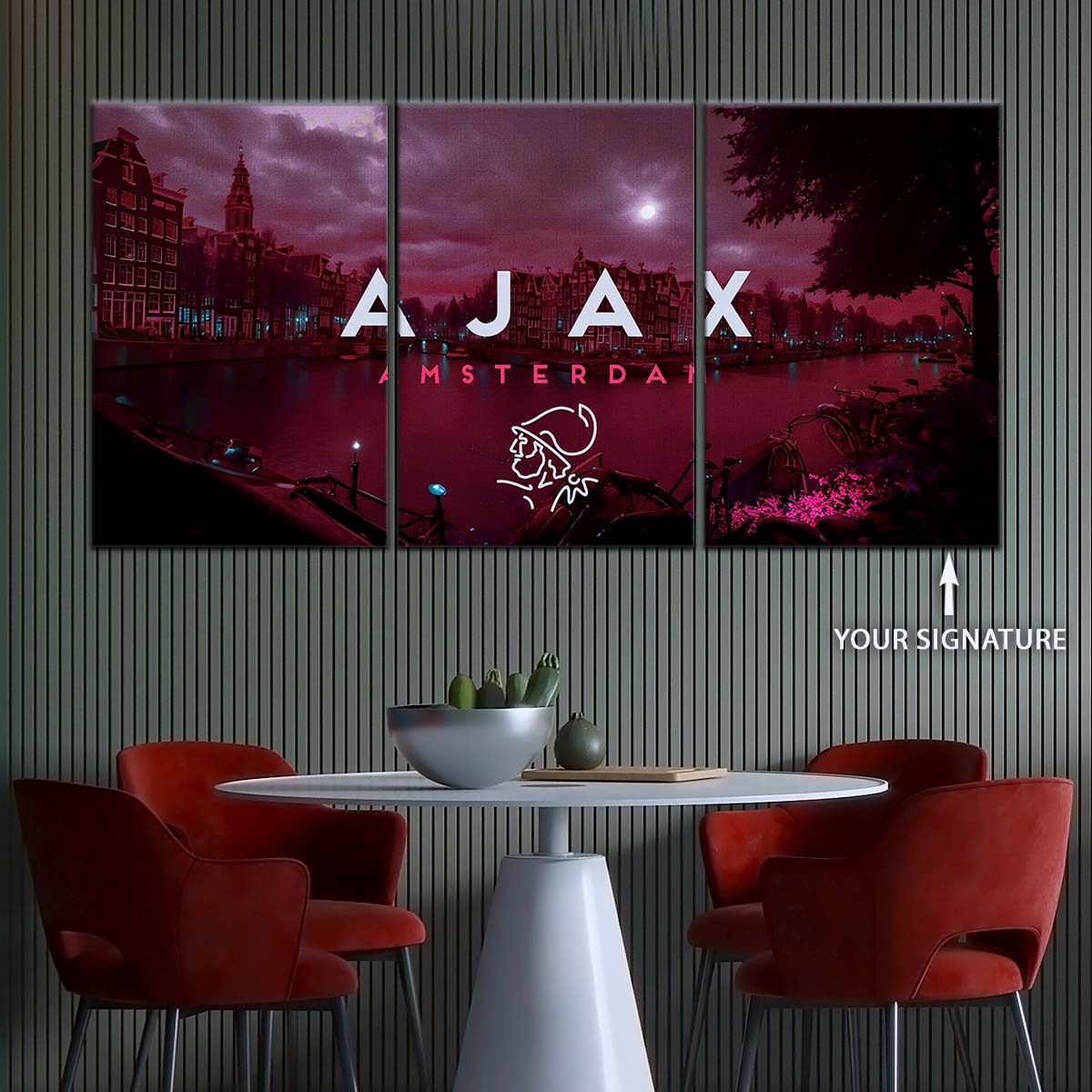 Soccer Wall Art - FB5067 - Ajax Amsterdam - Soccer Poster - Soccer Canvas