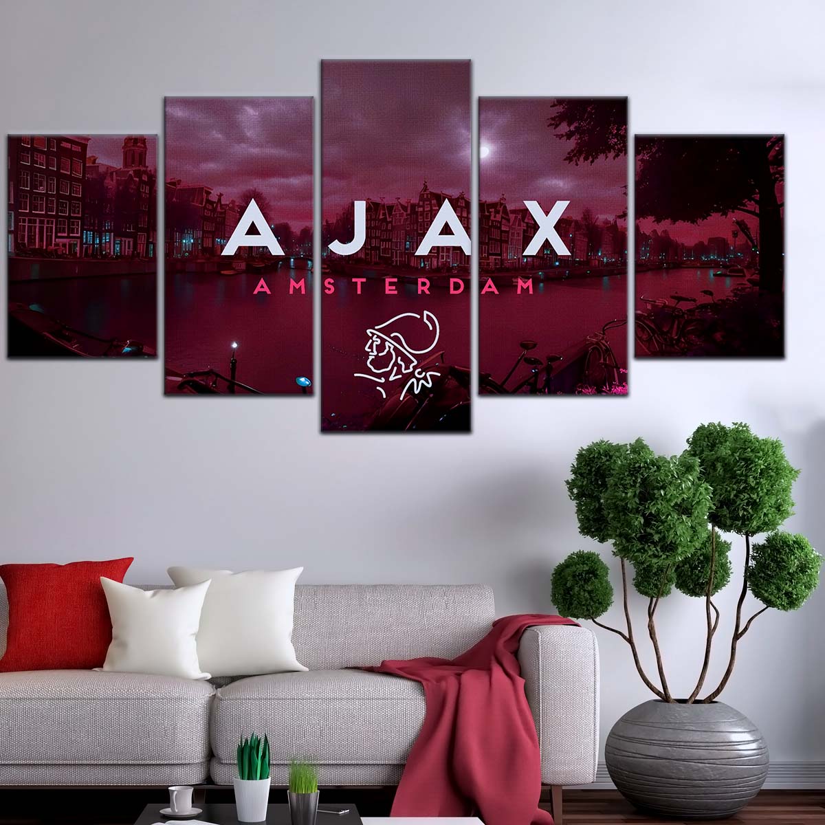 Soccer Wall Art - FB5067 - Ajax Amsterdam - Soccer Poster - Soccer Canvas