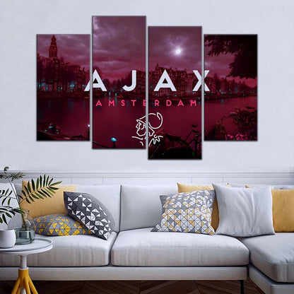 Soccer Wall Art - FB5067 - Ajax Amsterdam - Soccer Poster - Soccer Canvas