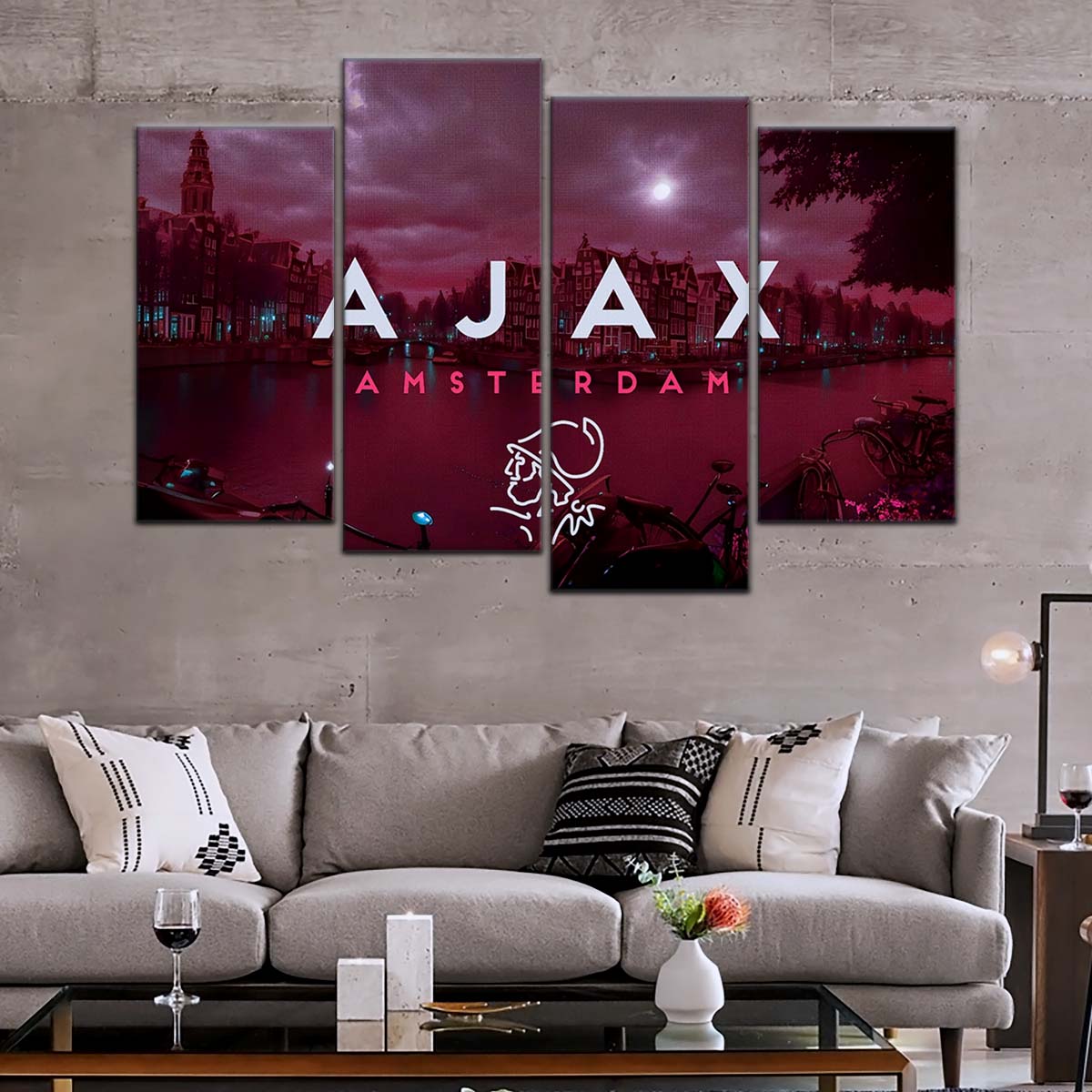 Soccer Wall Art - FB5067 - Ajax Amsterdam - Soccer Poster - Soccer Canvas