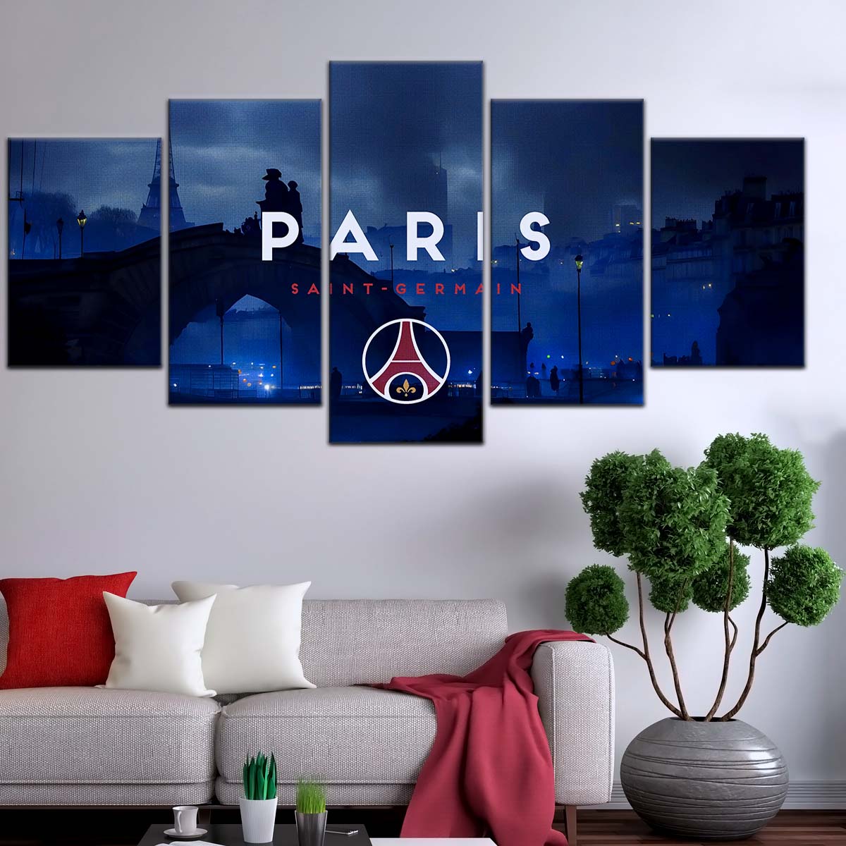 Soccer Wall Art - FB5068 - Paris Saint Germain (PSG) - Soccer Poster - Soccer Canvas