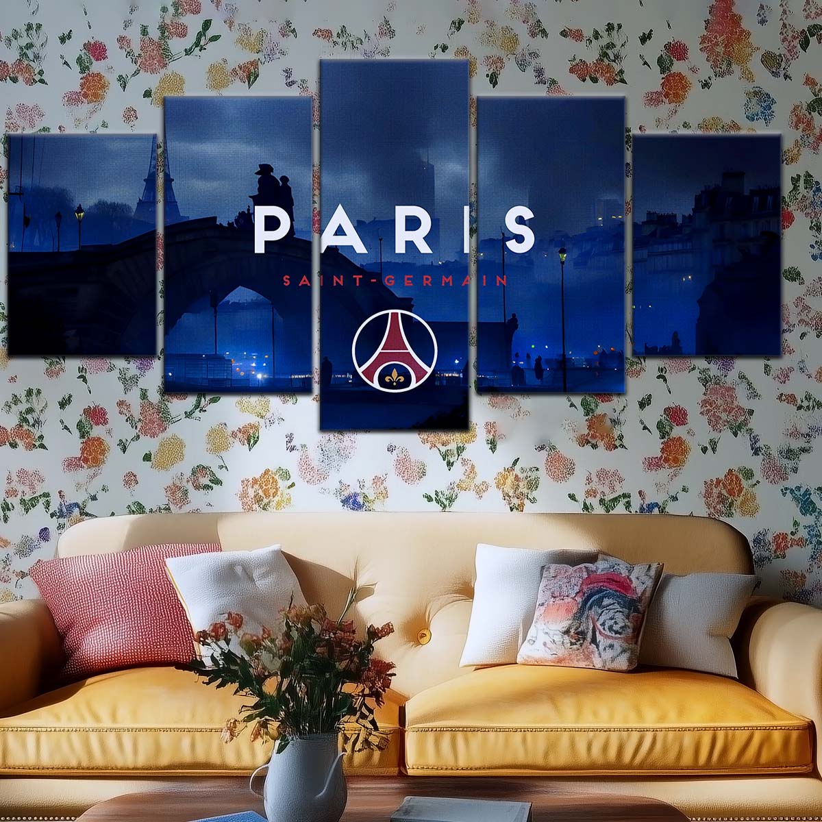 Soccer Wall Art - FB5068 - Paris Saint Germain (PSG) - Soccer Poster - Soccer Canvas