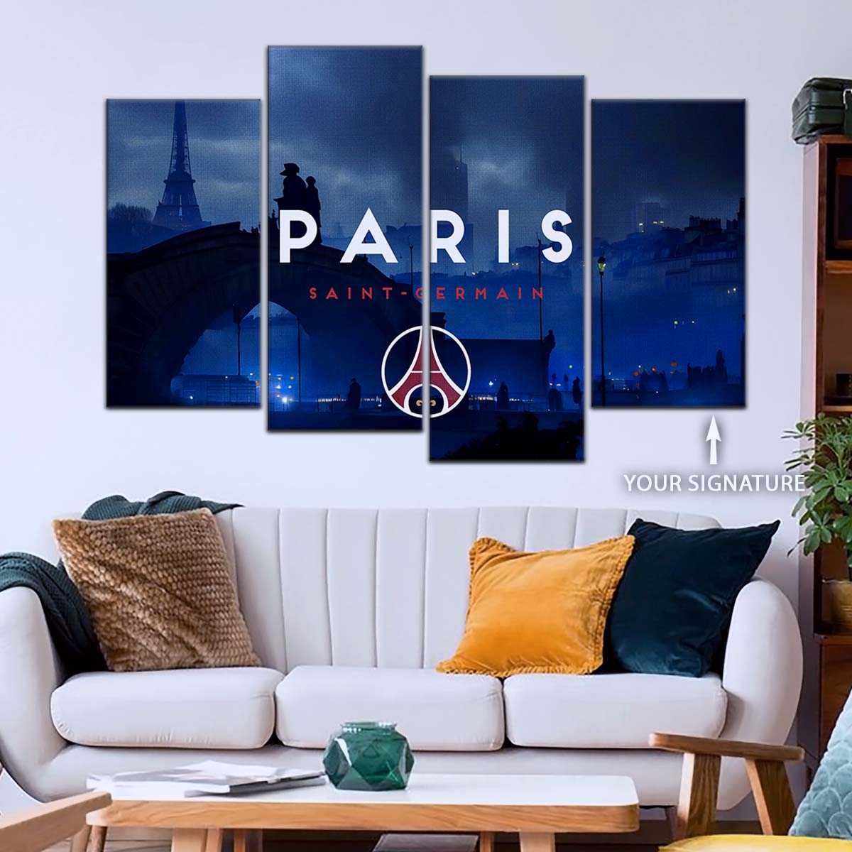 Soccer Wall Art - FB5068 - Paris Saint Germain (PSG) - Soccer Poster - Soccer Canvas