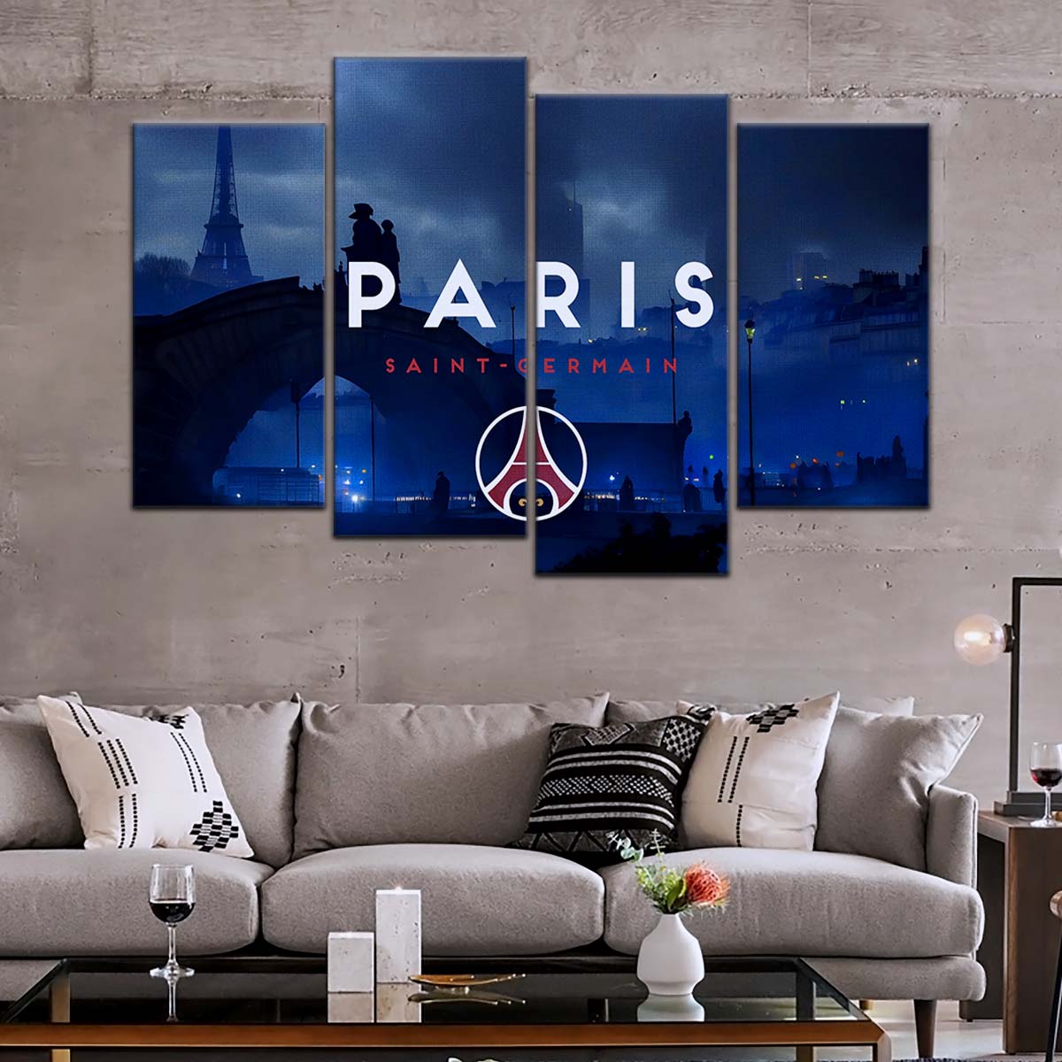 Soccer Wall Art - FB5068 - Paris Saint Germain (PSG) - Soccer Poster - Soccer Canvas