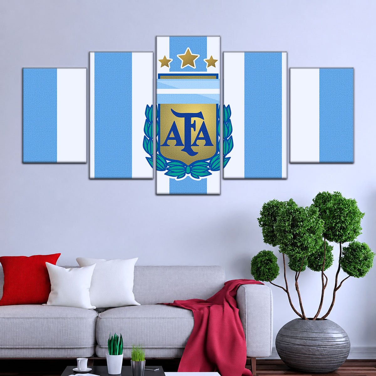 Soccer Canvas Wall Art - FB5037 - Argentina FC