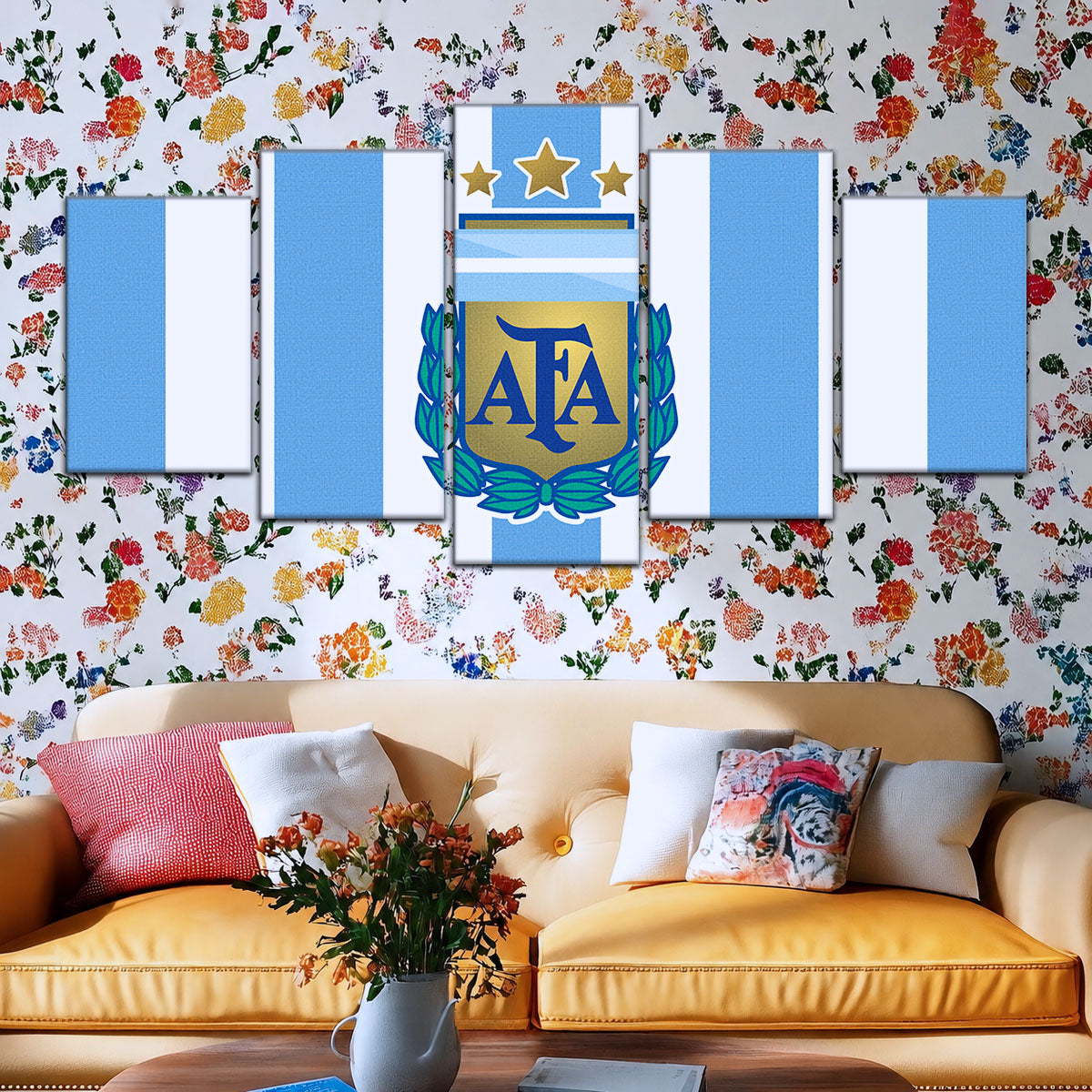 Soccer Canvas Wall Art - FB5037 - Argentina FC