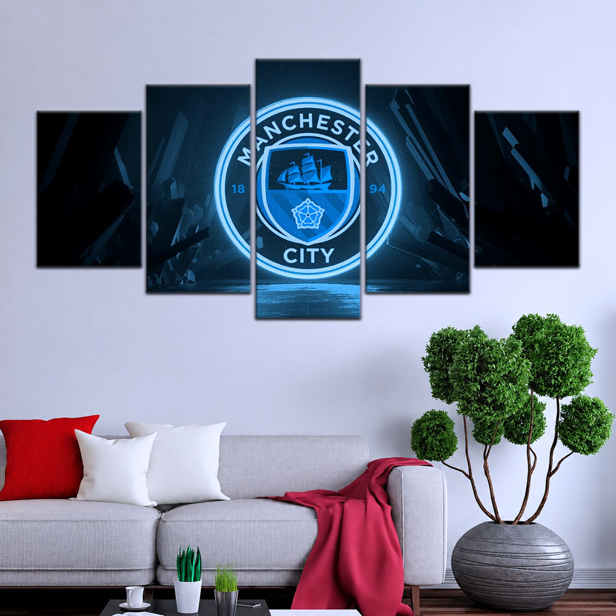 Soccer Canvas Wall Art - FB5049 - Manchester City FC