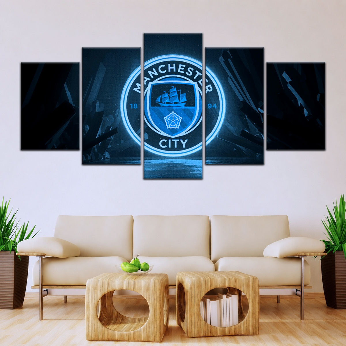 Soccer Canvas Wall Art - FB5049 - Manchester City FC