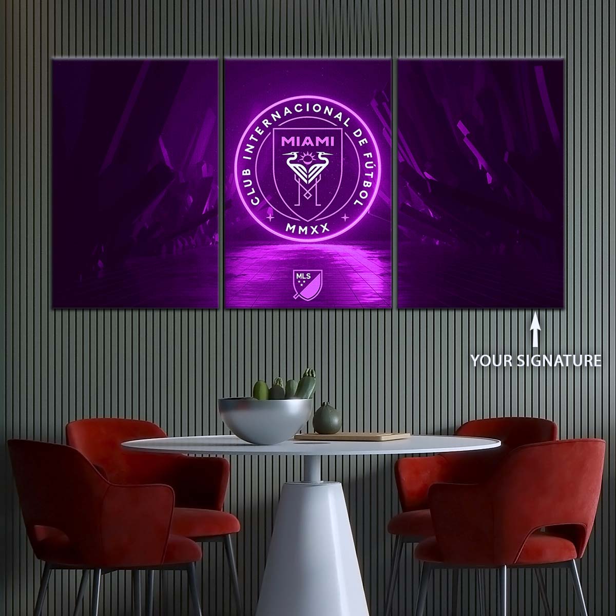 Soccer Wall Art - FB5052 - Inter Miami CF - Soccer Poster - Soccer Canvas