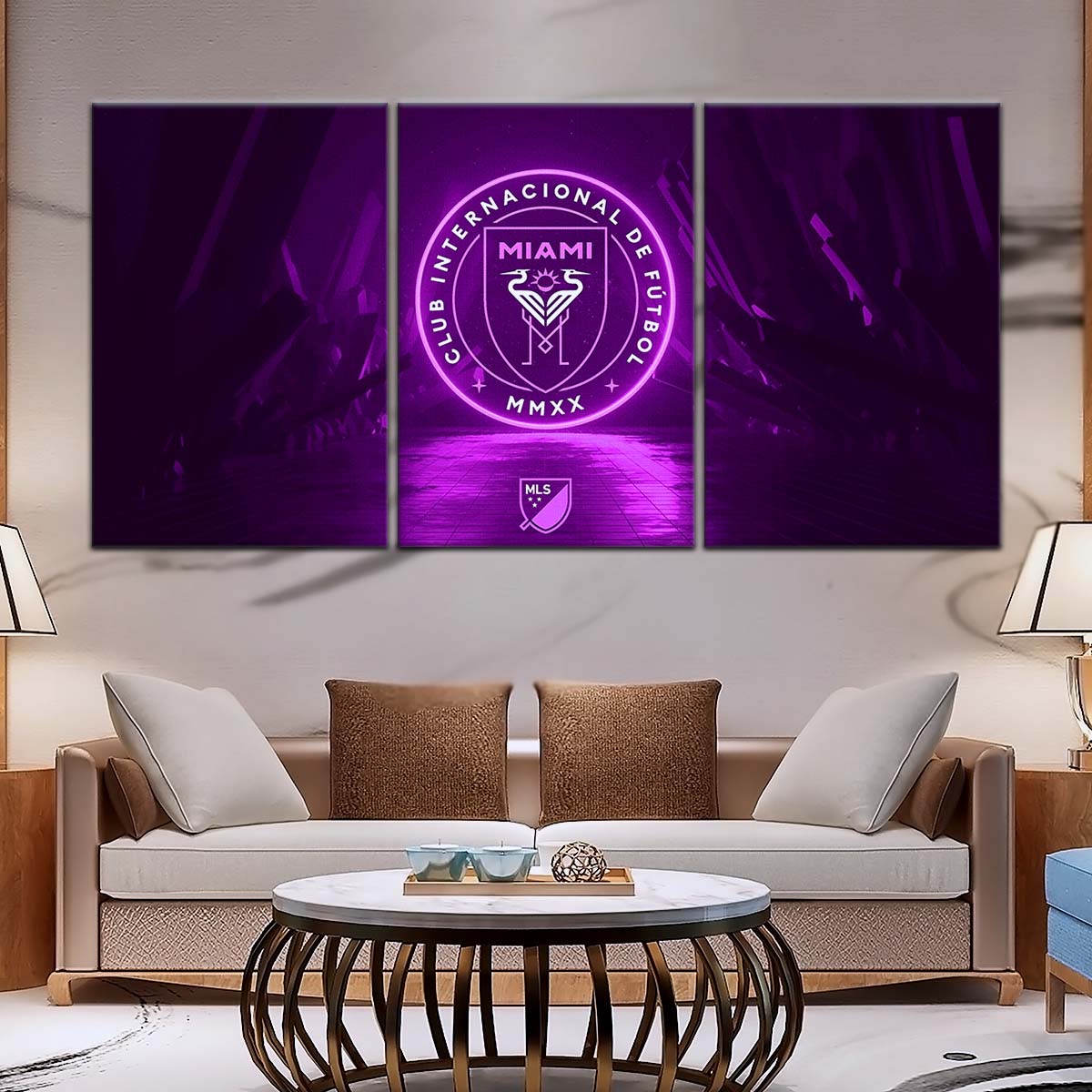 Soccer Wall Art - FB5052 - Inter Miami CF - Soccer Poster - Soccer Canvas