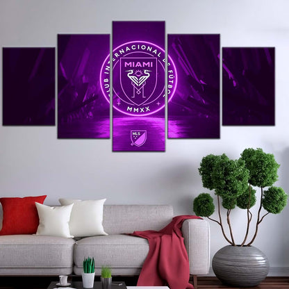 Soccer Wall Art - FB5052 - Inter Miami CF - Soccer Poster - Soccer Canvas