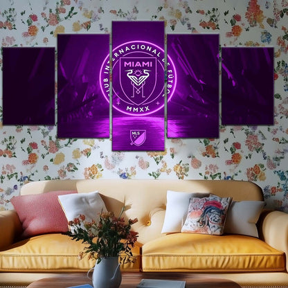 Soccer Wall Art - FB5052 - Inter Miami CF - Soccer Poster - Soccer Canvas