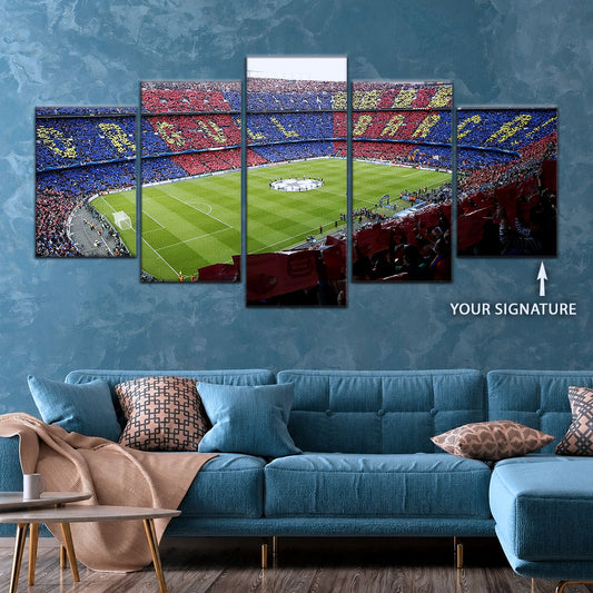 Soccer Canvas Wall Art - FB5054 - FC Barcelona Stadium - The Heart of Sports Passion