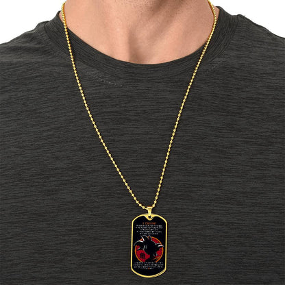 Dragon Ball - I Choose - Goku - Black Dog Tag - Dragon Ball Dog Tag - Military Ball Chain - Luxury Dog Tag