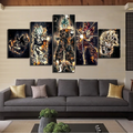 Dragon Ball - 5 Pieces Wall Art - Goku - Vegeto - Super Saiyan God - Super Saiyan Blue - Dragon Ball Poster - Dragon Ball Canvas