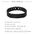 DRB004 - Call On Me Brother - English - Goku - Vegeta - Dragon Ball - Black Engrave Bracelet