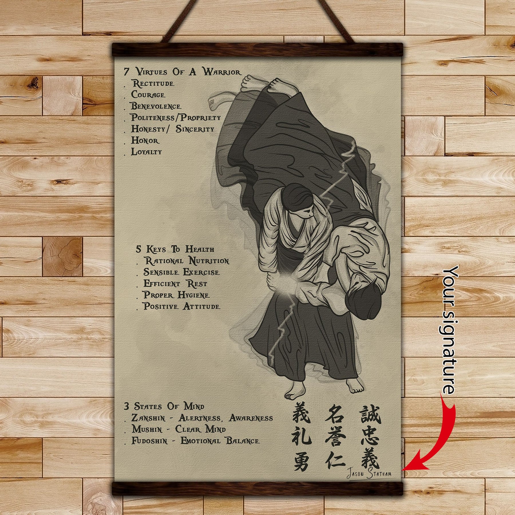 AI006 - 753 CODE - English - Vertical Poster - Vertical Canvas - Aikido Poster