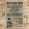 DR004 - To My Son - Goku - German - Vertical Poster - Vertical Canvas - Dragon Ball Poster