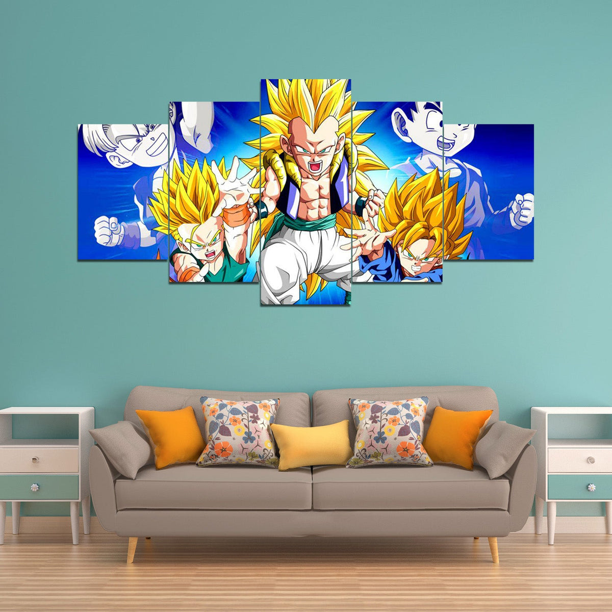 Dragon Ball - 5 Pieces Wall Art - Goten - Trunks - Gotenks - Dragon Ball Poster - Dragon Ball Canvas