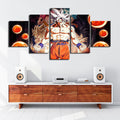 Dragon Ball - 5 Pieces Wall Art - Goku - Super Saiyan 3 - Super Saiyan Blue - Super Saiyan God - Mastered Ultra Instinct - Dragon Ball Poster - Dragon Ball Canvas
