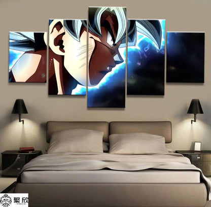 Dragon Ball - 5 Pieces Wall Art - Mastered Ultra Instinct - Dragon Ball Poster - Dragon Ball Canvas