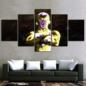 Dragon Ball - 5 Pieces Wall Art - Frieza Golden - Dragon Ball Poster - Dragon Ball Canvas