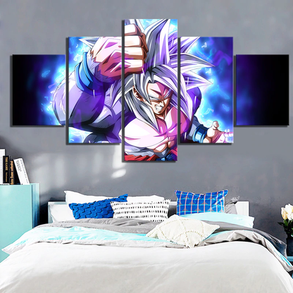 Dragon Ball - 5 Pieces Wall Art - Goku - Super Saiyan - Dragon Ball Poster - Dragon Ball Canvas