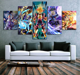 Dragon Ball - 5 Pieces Wall Art - Trunk - Super Saiyan - Dragon Ball Poster - Dragon Ball Canvas