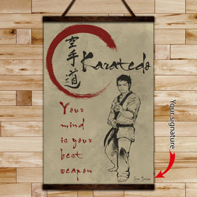 KA039 - Your Mind Is Your Best Weapon - Men - Karatedo - Vertical Poster - Vertical Canvas - Karate Poster