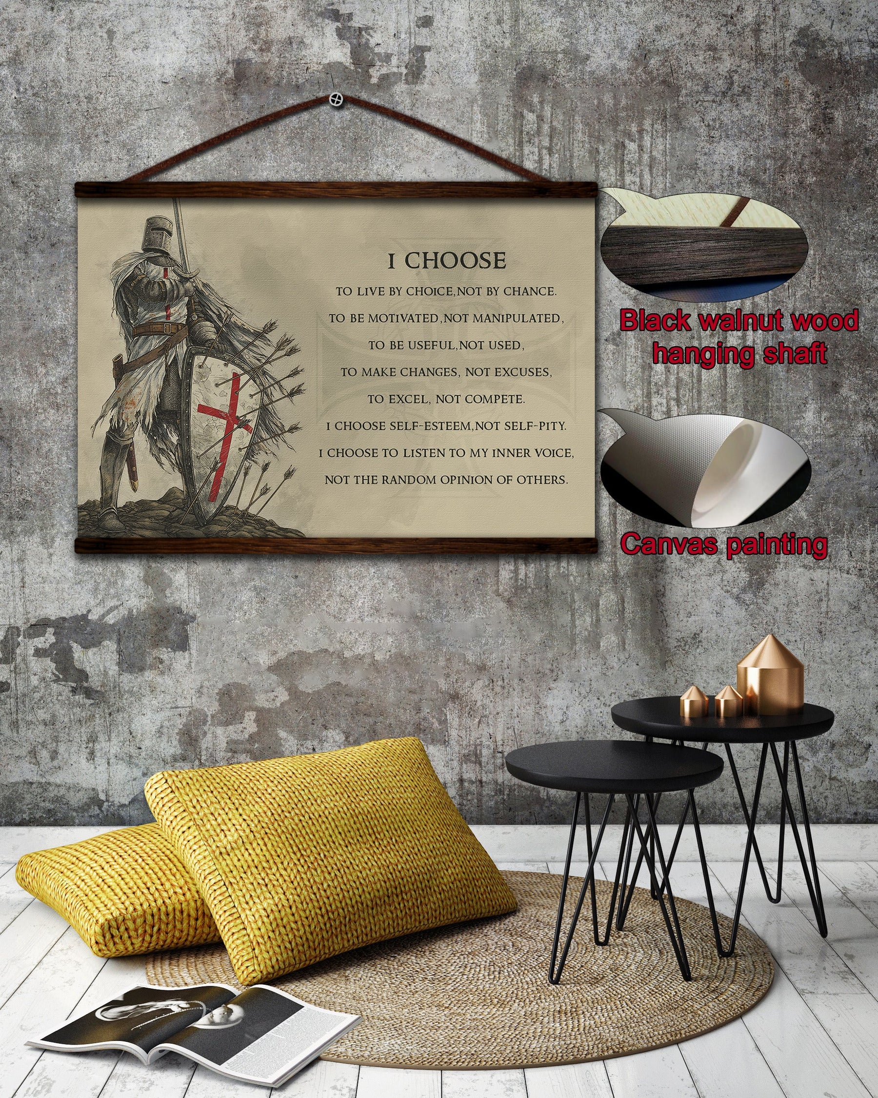 KT003 - I Choose - English - Knight Templar Poster