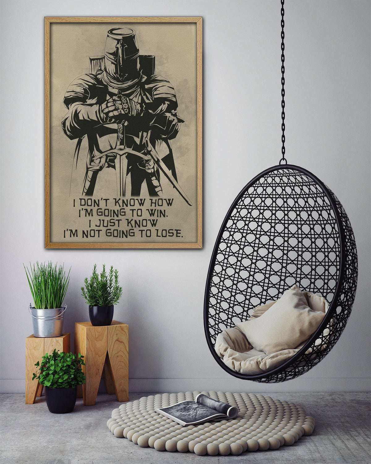 KT013 - I'm Not Going To Lose - English - Knight Templar Poster