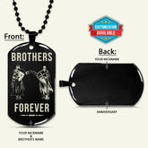 KTD023 - Brothers Forever - Knights Templar - Black Dog Tag